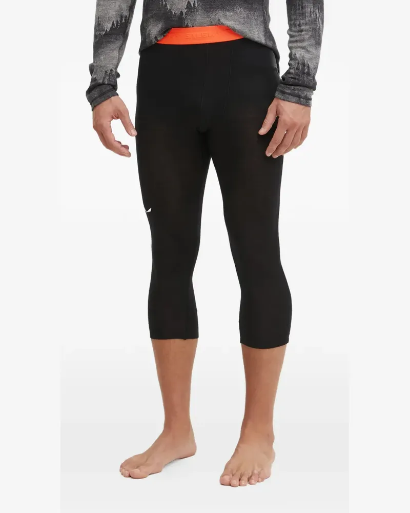 Salewa logo-detail leggings - Schwarz Schwarz