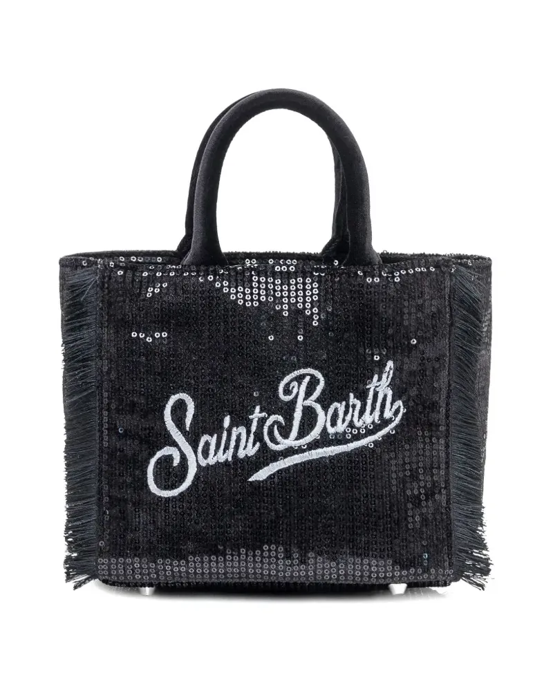 MC2 Saint Barth mini Vanity fringe-detail tote bag - Schwarz Schwarz