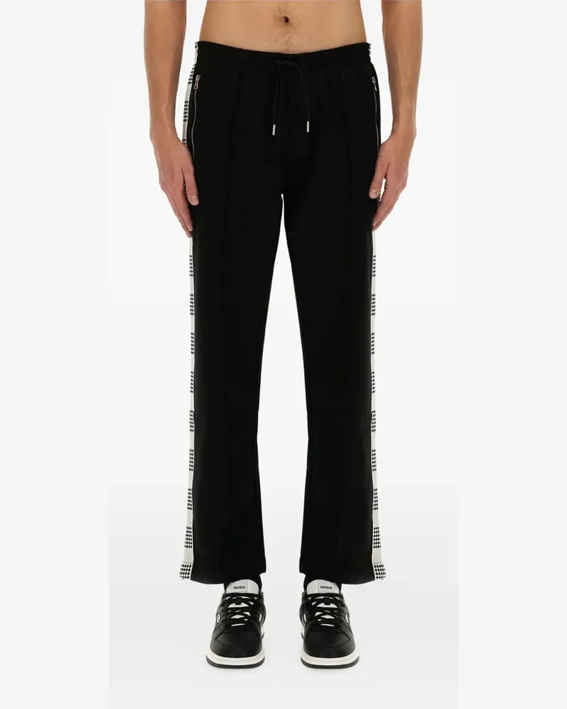 HUGO BOSS Jogginghose mit Besatzstreifen - Schwarz Schwarz