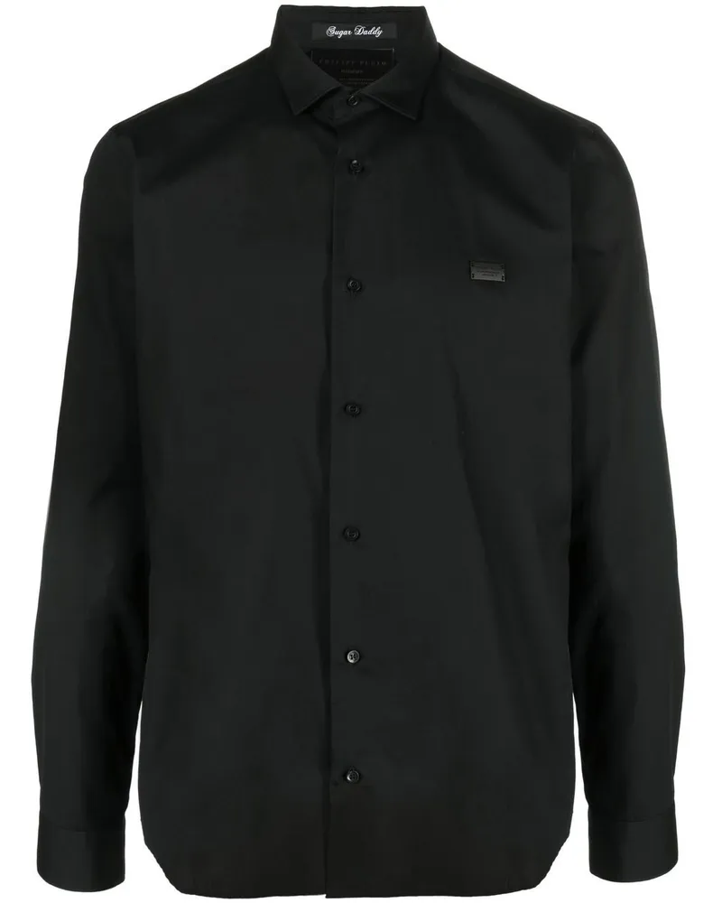 Philipp Plein Hemd mit Schlange - Schwarz Schwarz