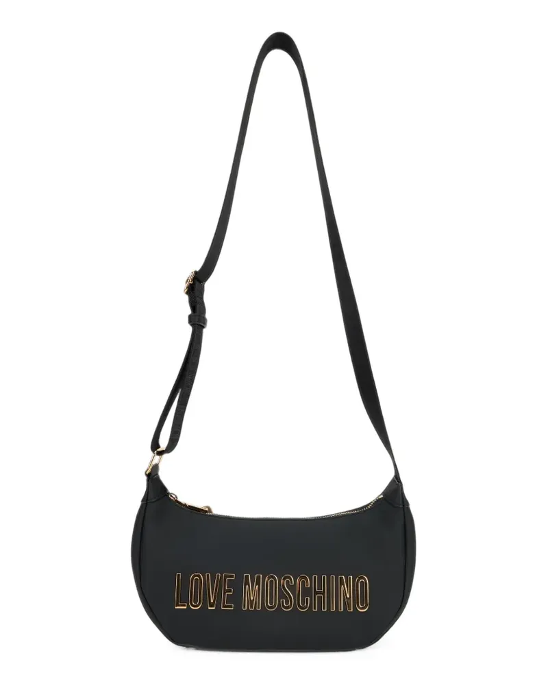 Moschino Schultertasche mit Logo - Schwarz Schwarz
