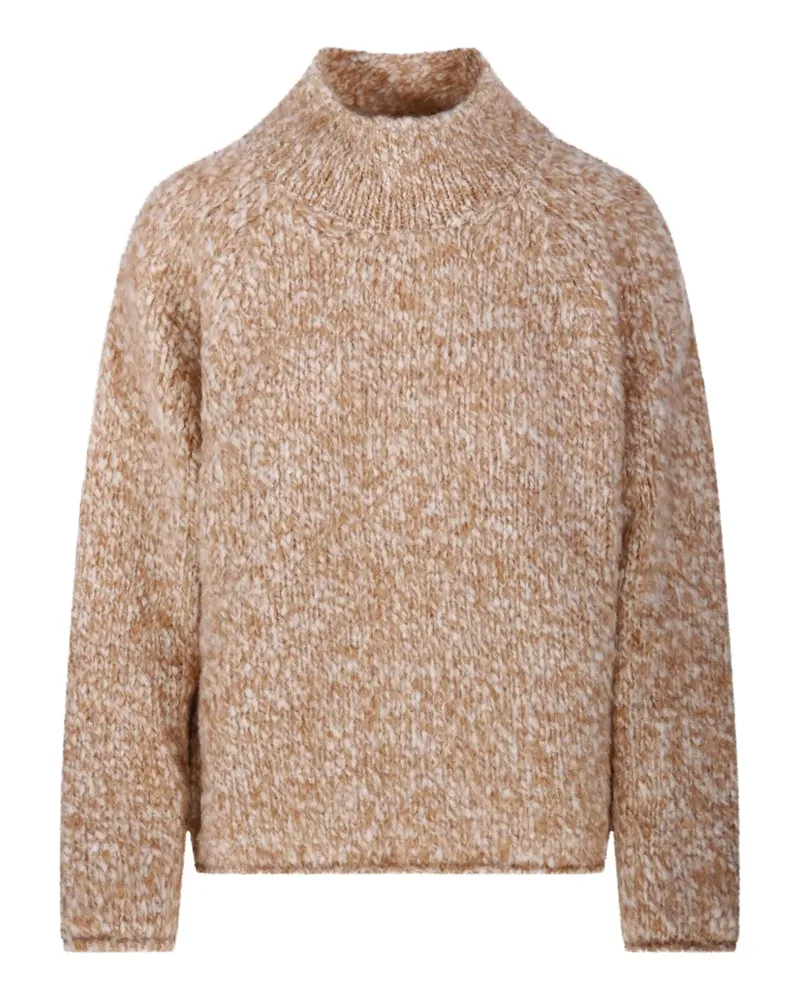 Fabrizio del Carlo Pullover mit Stehkragen - Nude Nude