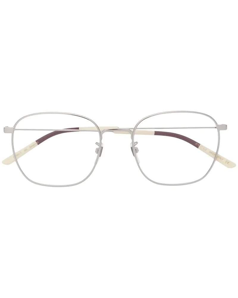 Gucci Brille mit eckigem Gestell - Metallic Metallic