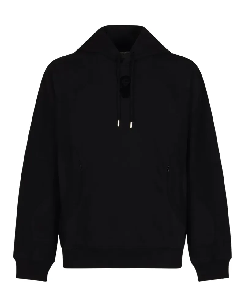 Casablanca Paris logo flock-print hoodie - Schwarz Schwarz