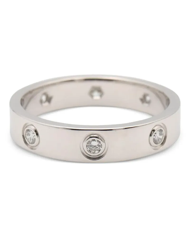 Cartier 2010s Love Ring mit Diamant - Silber Silber