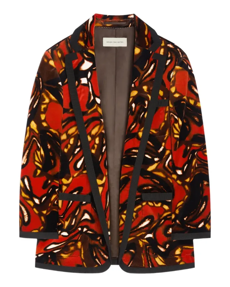 Dries van Noten Blazer im Oversized-Look - Rot Rot