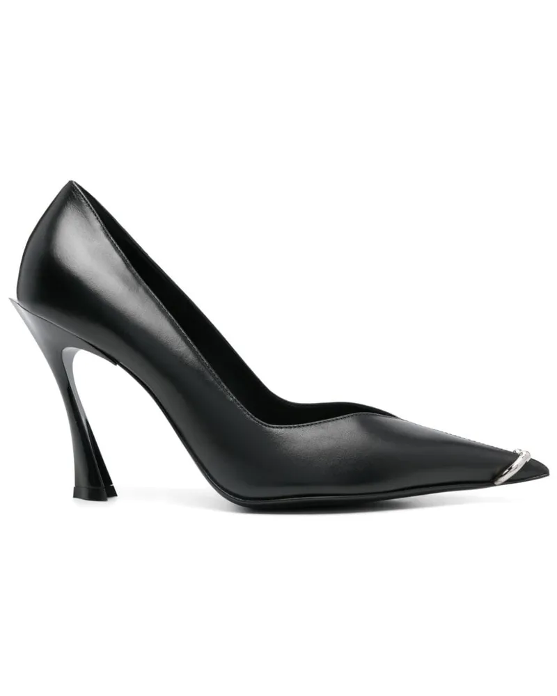 Thierry Mugler Piercing Fang Pumps 90mm - Schwarz Schwarz