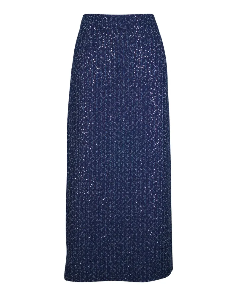 Michael Kors sequined midi skirt - Blau Blau