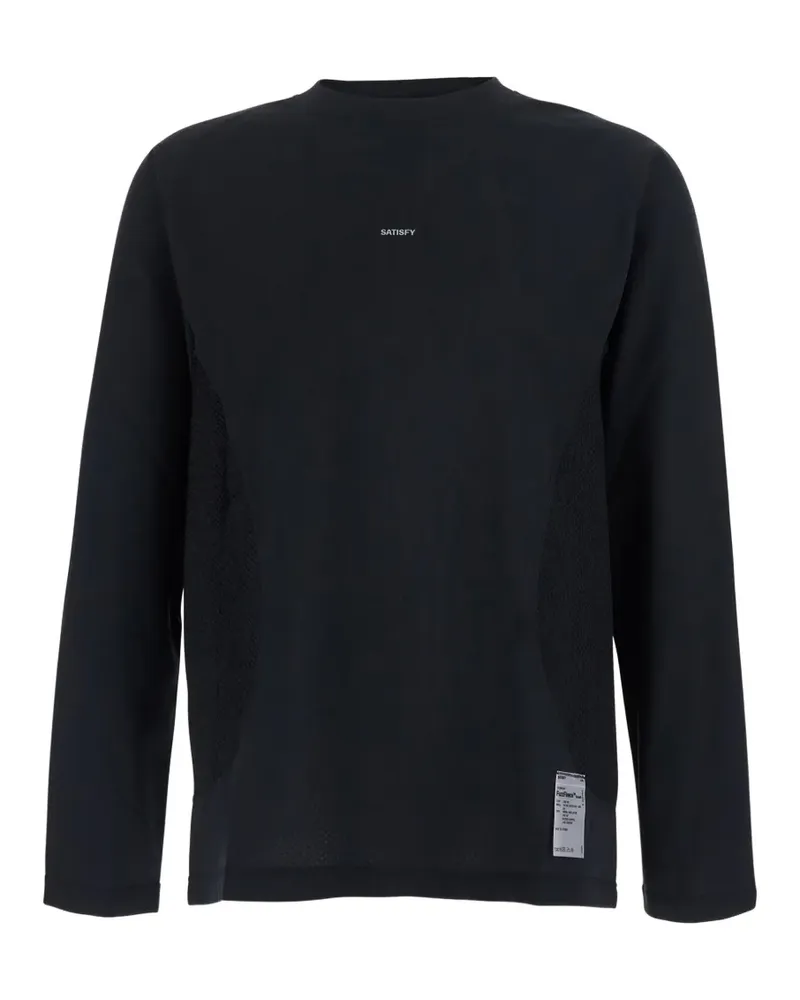 Satisfy AuraLite UV Langarmshirt - Schwarz Schwarz