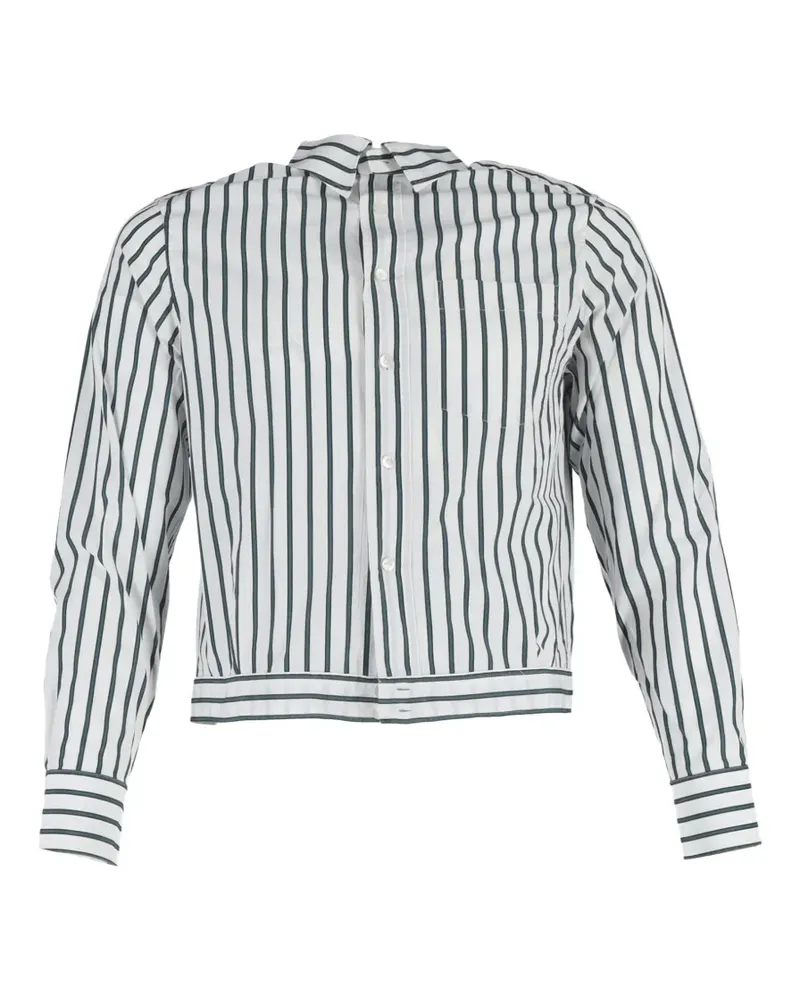 Lanvin striped buttoned blouse - Weiß Weiß