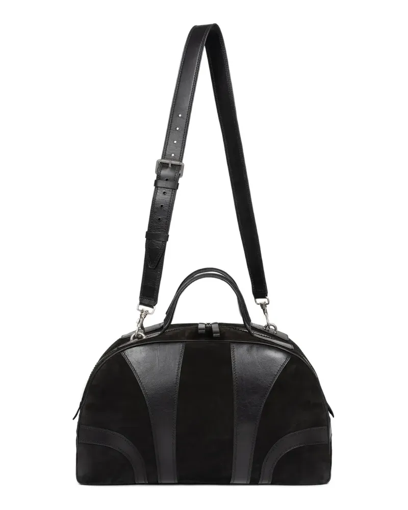 Dries van Noten Reisetasche aus Wildleder - Schwarz Schwarz