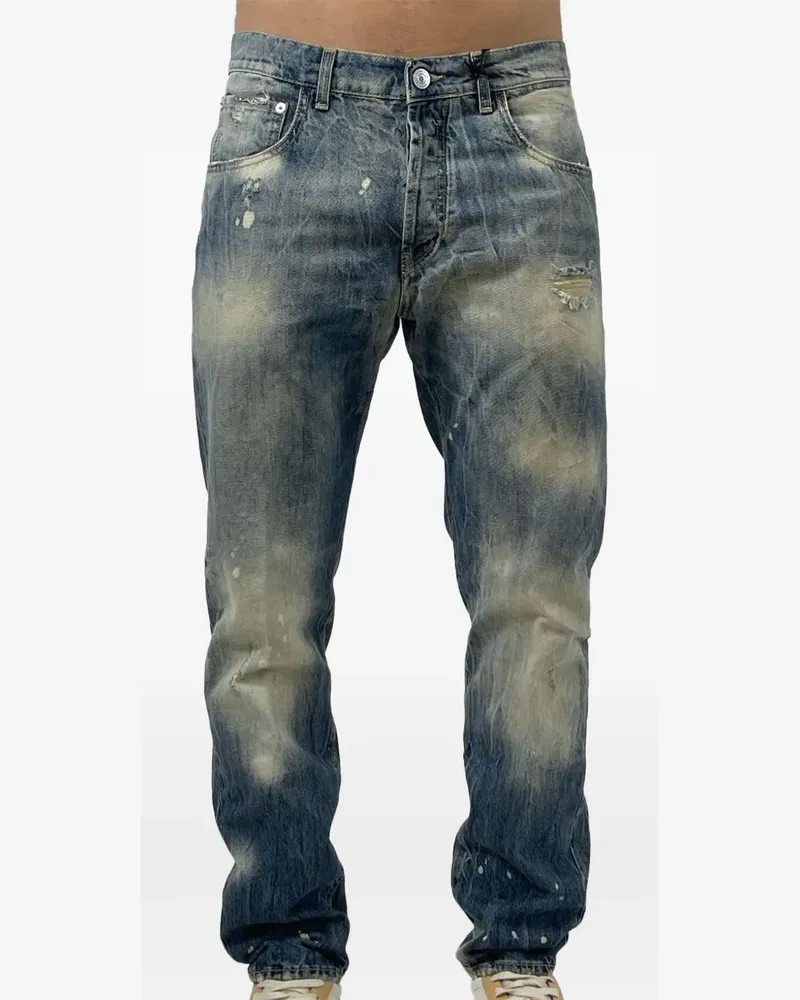 Yes London Jeans im Distressed-Look - Blau Blau