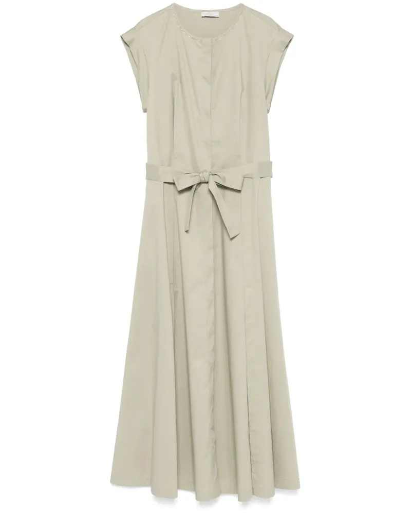 Peserico Hemdkleid mit Gürtel - Grün Grün