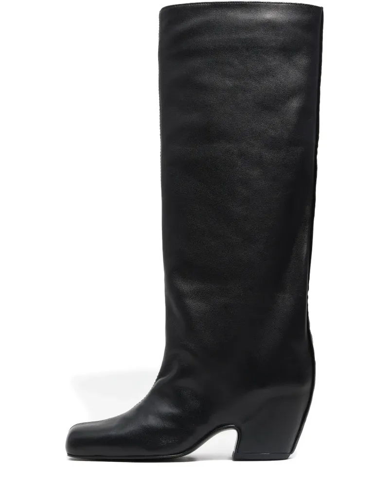 BIMBA Y LOLA Stiefel mit eckiger Kappe 55mm - Schwarz Schwarz