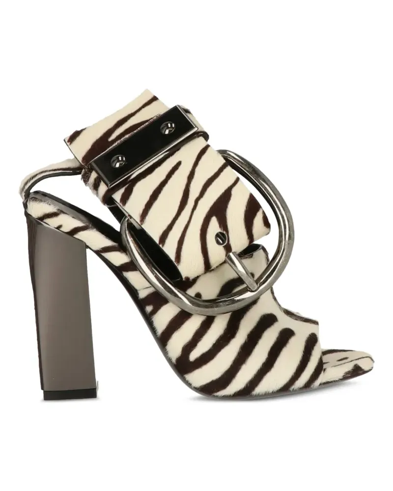 Tom Ford Sandalen mit Zebraprint - Weiß Weiß