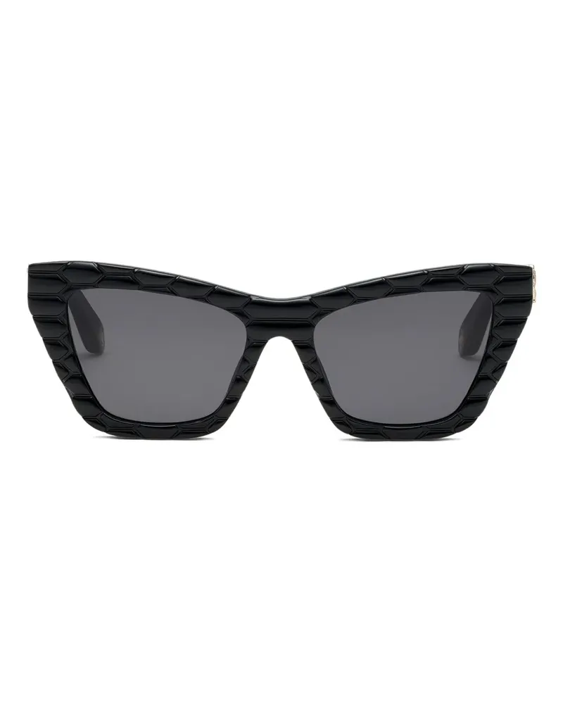 Roberto Cavalli Sonnenbrille mit Cat-Eye-Gestell - Schwarz Schwarz