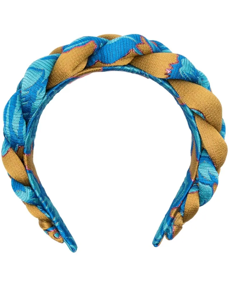 La DoubleJ Geflochtener Rapunzel Haarreif - Blau Blau