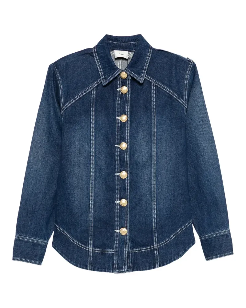 Aje. Rylee Hemdjacke aus Denim - Blau Blau