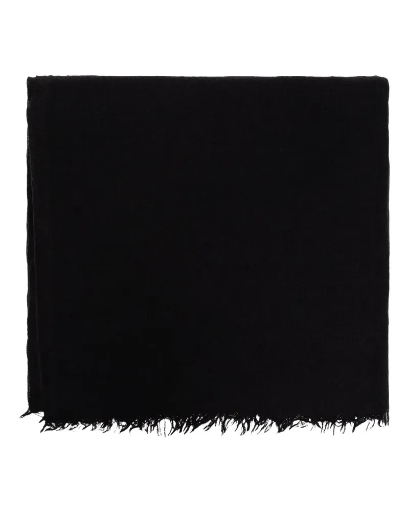 Rick Owens Ausgefranster Schal - Schwarz Schwarz