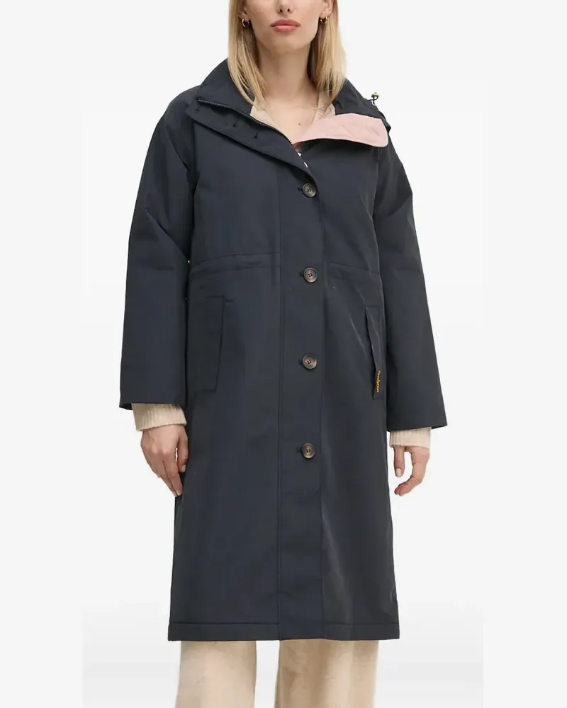 Barbour Geknöpfter Kapuzenmantel - Blau Blau