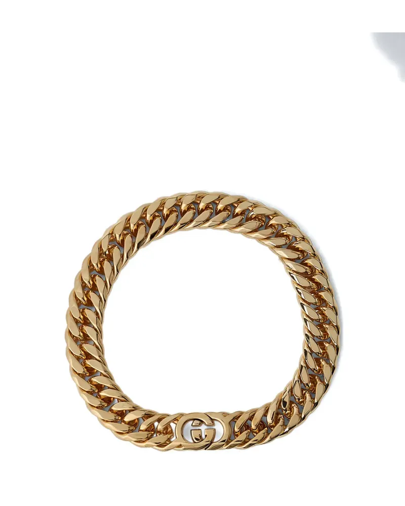 Gucci interlocking-chain G-motif necklace - Gold Gold