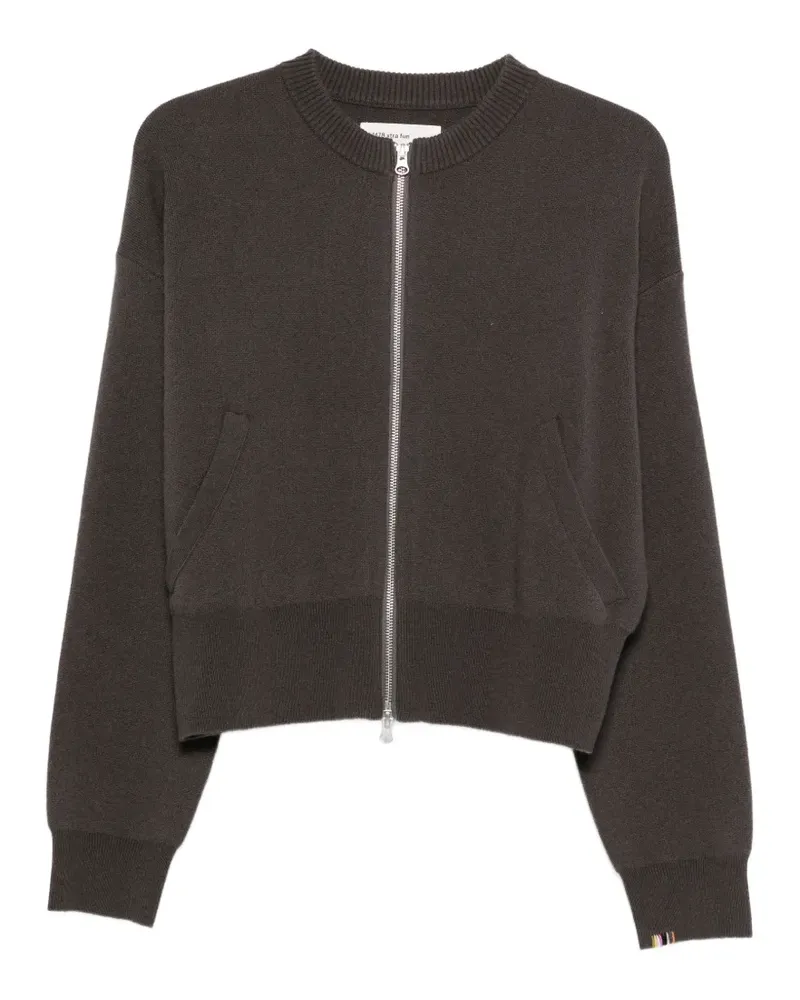 extreme cashmere Nº478 Xtra Fun zip-up cardigan - Braun Braun