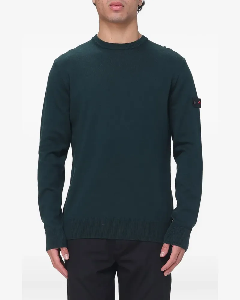 Peuterey Pullover mit Ellenbogen-Patch - Grün Grün