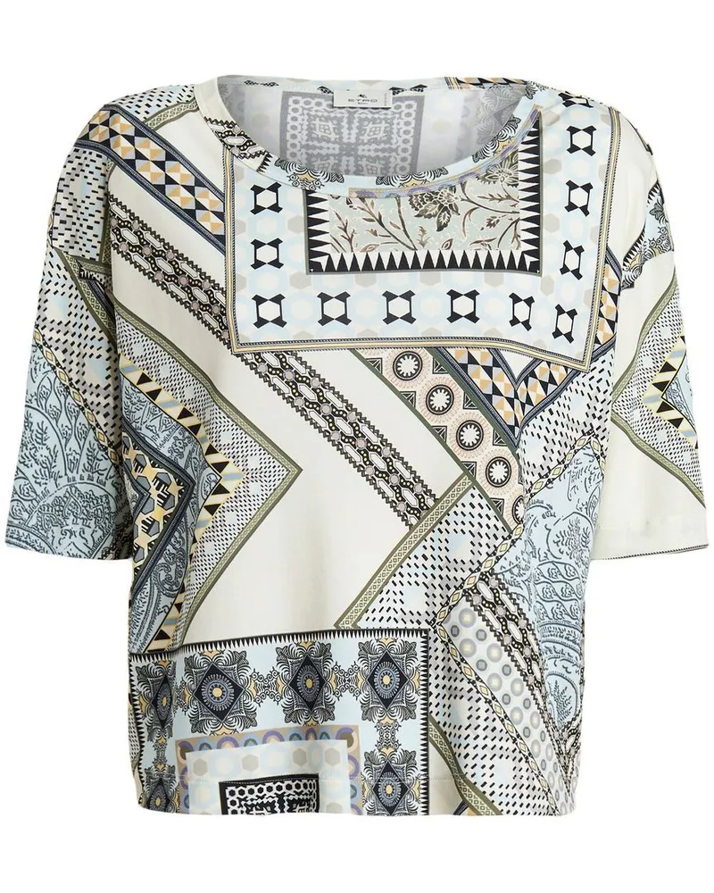 Etro Klassisches T-Shirt - Weiß Weiß