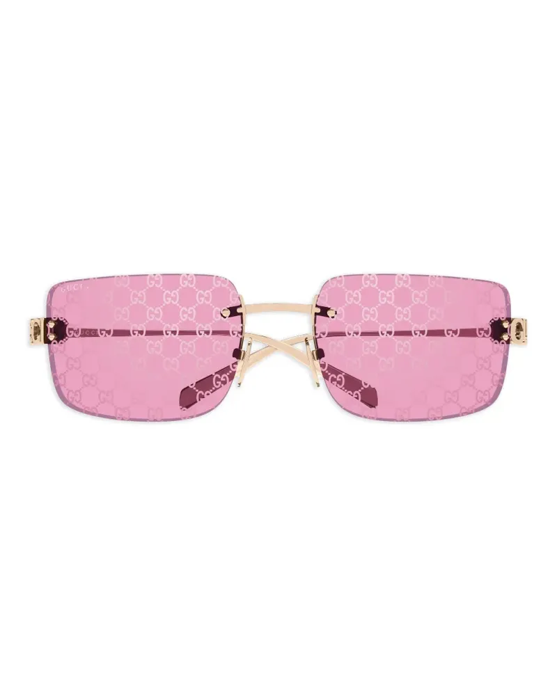 Gucci Rahmenlose Sonnenbrille - Gold Gold