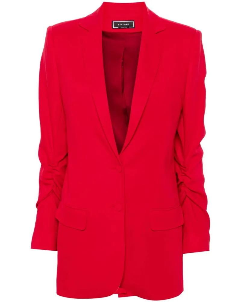 STYLAND Einreihiger Blazer Rot