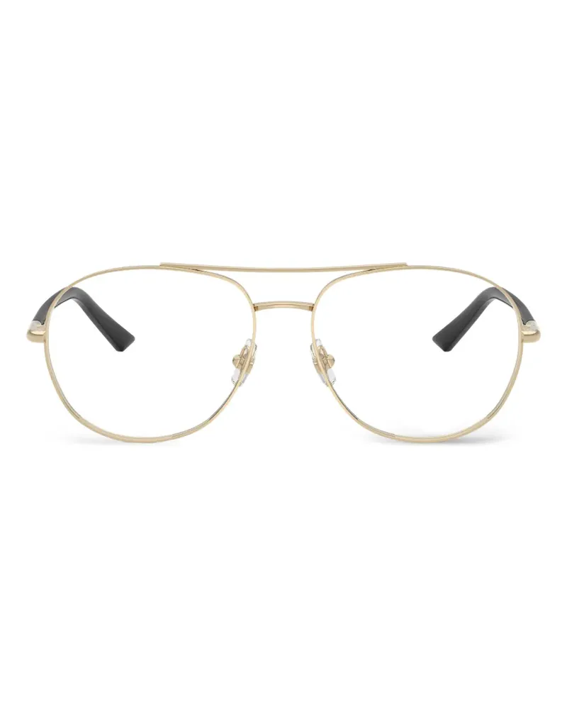 Jimmy Choo Pilotenbrille mit Doppelsteg - Gold Gold