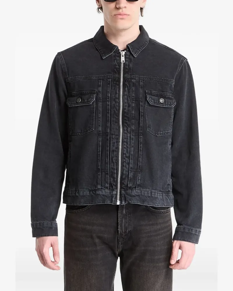 AllSaints faded-wash denim jacket - Grau Grau