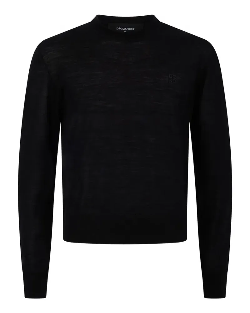 Dsquared2 Pullover mit Logo-Stickerei - Schwarz Schwarz