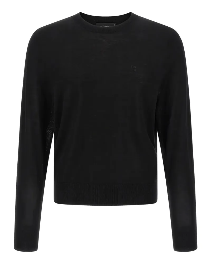 Dsquared2 Pullover mit Logo-Stickerei - Schwarz Schwarz