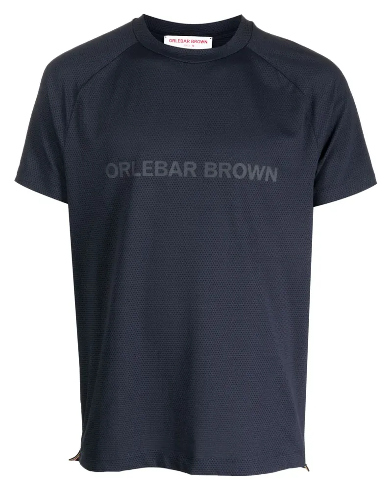 Orlebar Brown T-Shirt mit Logo-Stempel - Blau Blau