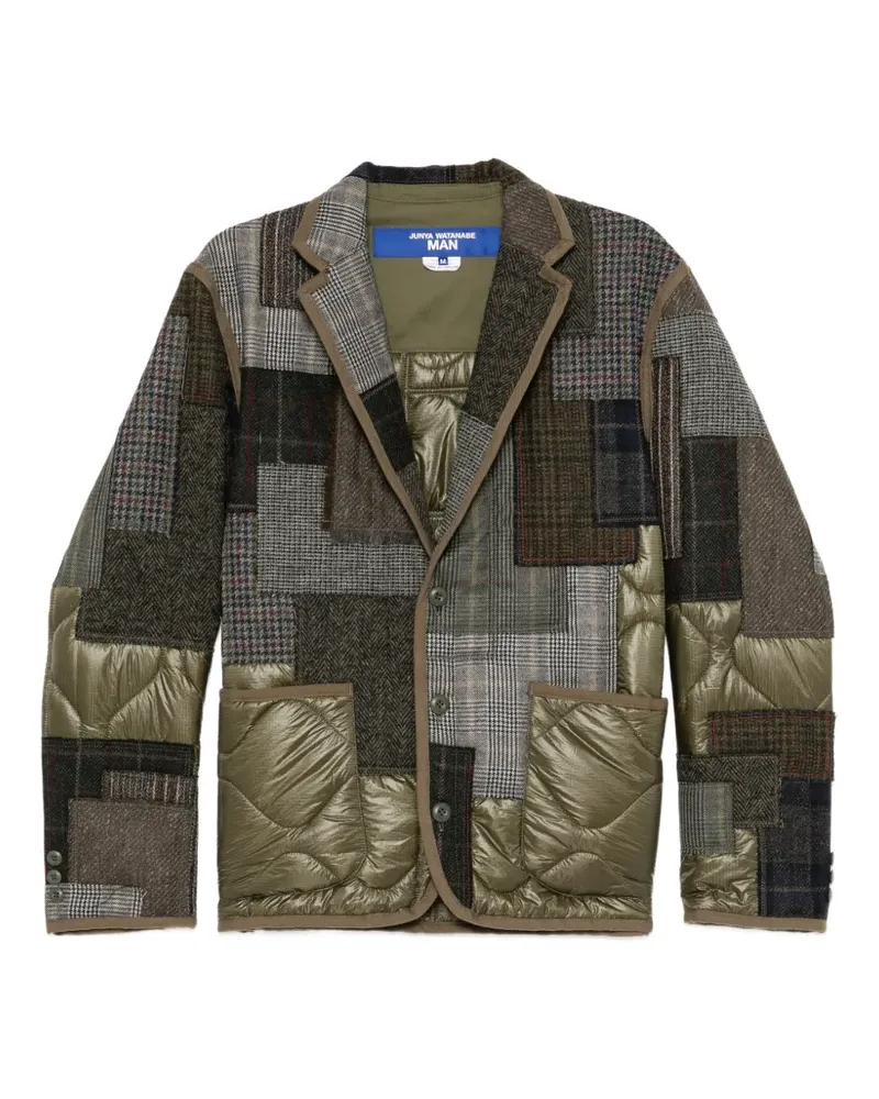 Junya Watanabe Gestepptes J019 Sakko - Grün Grün