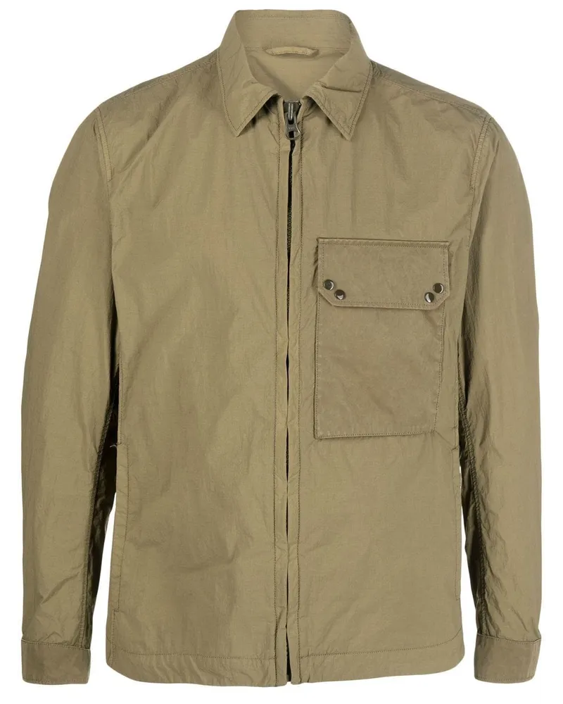 Ten c Hemdjacke mit Reißverschluss - Grün Grün