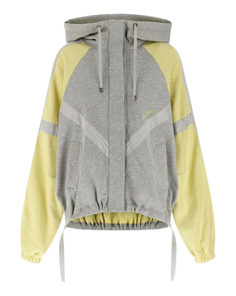 ATTICO Double American fleece bomber jacket - Grau Grau