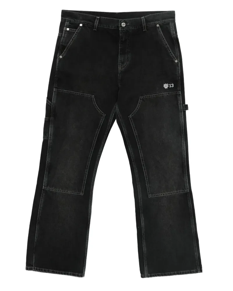 OFF-WHITE Jeans mit Kontrasteinsätzen - Schwarz Schwarz