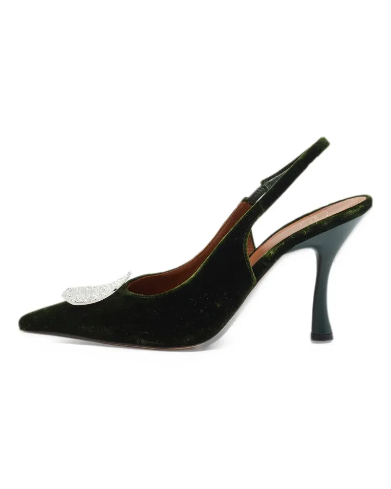 Malone Souliers Vilma Slingback-Pumps mit Kristallen - Grün Grün