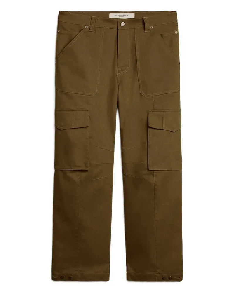 Golden Goose Cargohose mit Sterndetail - Grün Grün