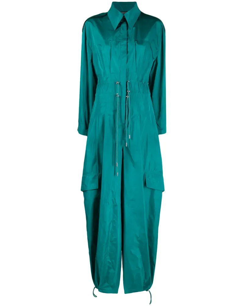 Alberta Ferretti Jumpsuit mit Kordelzug - Grün Grün