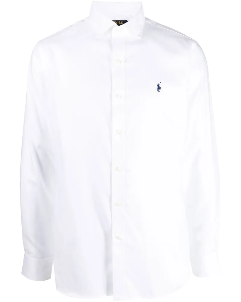 Ralph Lauren Hemd mit Logo-Stickerei - Weiß Weiß