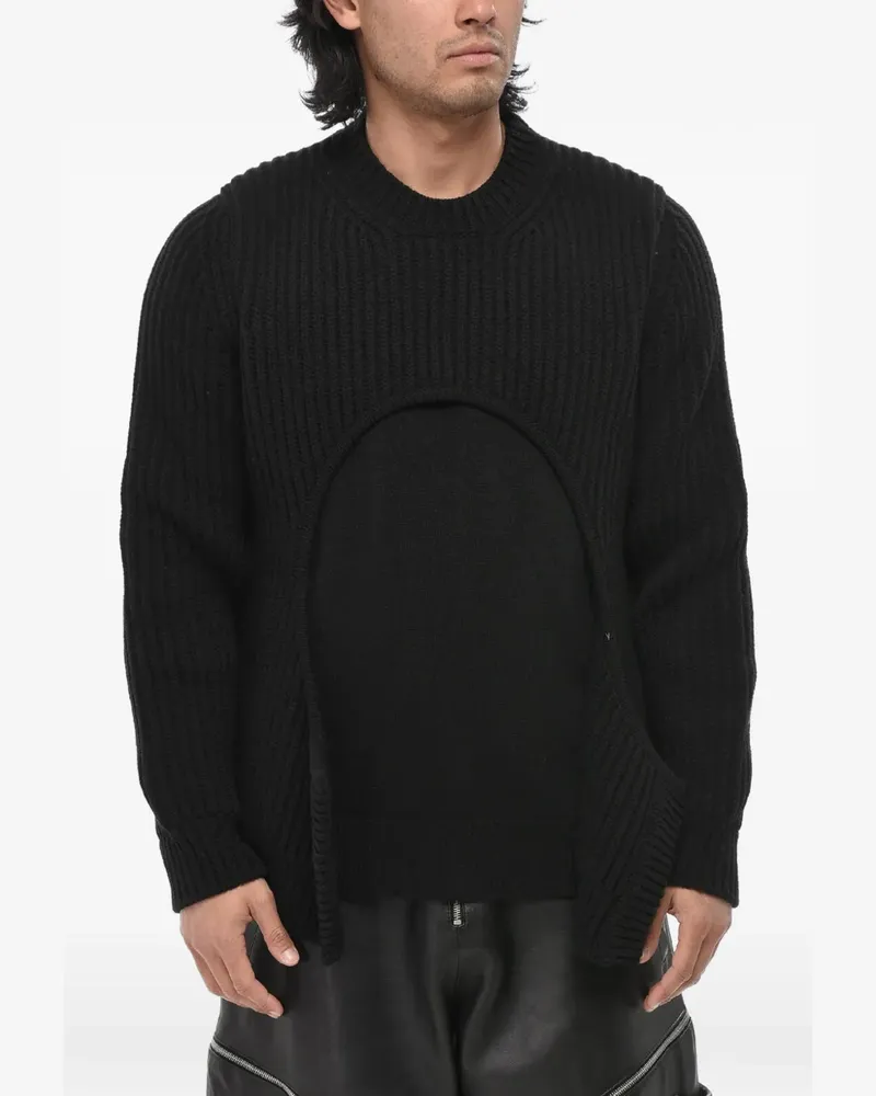 OFF-WHITE Meteor double-fabric sweater - Schwarz Schwarz