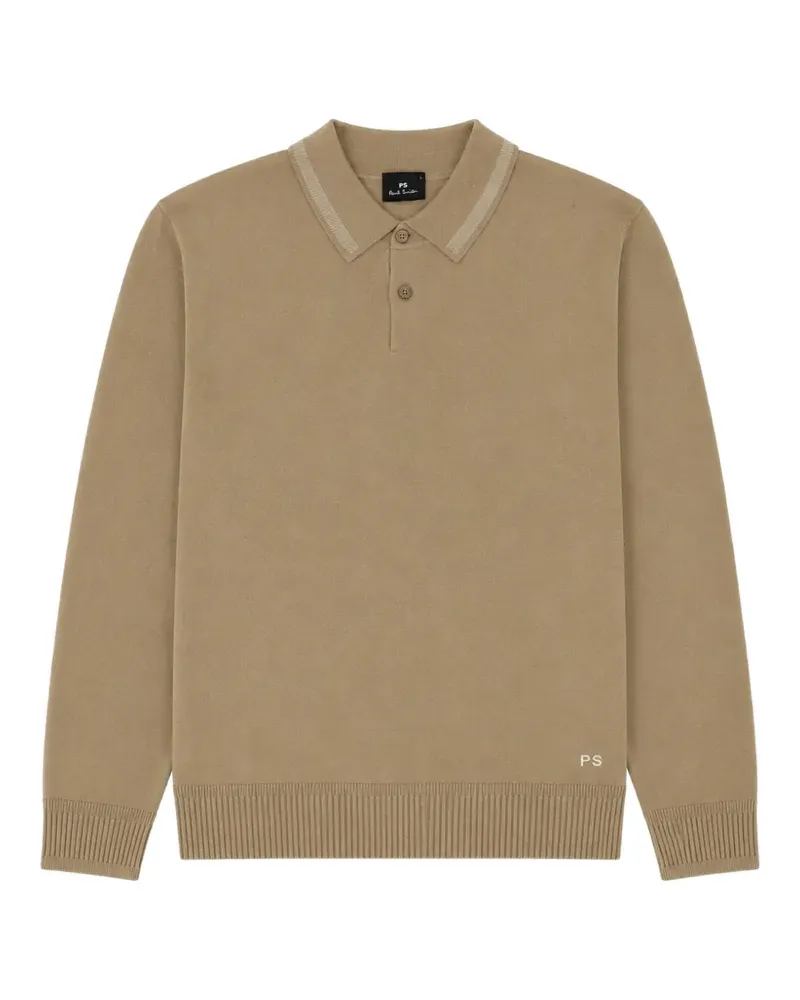 Paul Smith Langärmeliges Poloshirt - Nude Nude