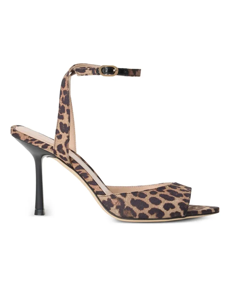 Stuart Weitzman Lexington Sandalen mit Leopardenprint - Braun Braun