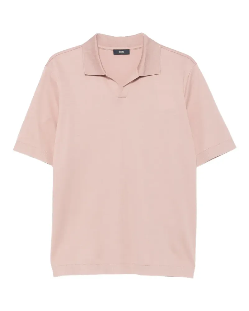 Herno short-sleeve polo shirt - Rosa Rosa