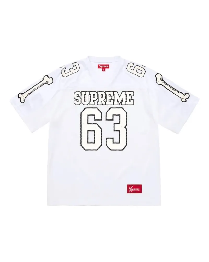 Supreme Being Bones Football jersey white T-shirt - Weiß Weiß