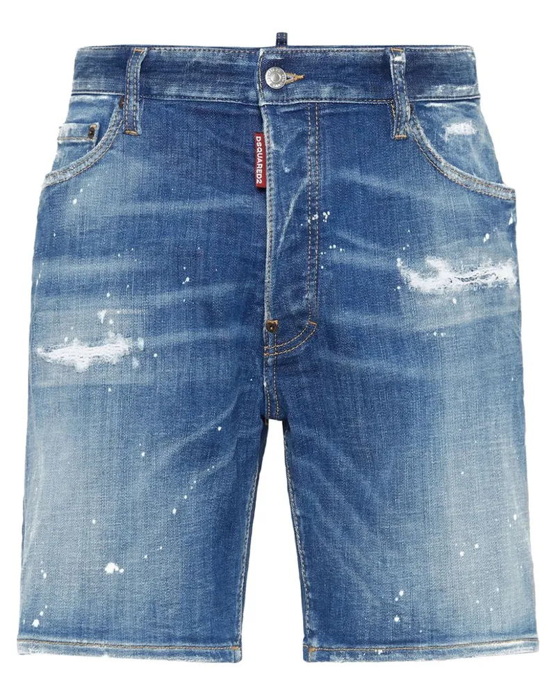 Dsquared2 Jeans-Shorts aus Baumwollstretch - Blau Blau