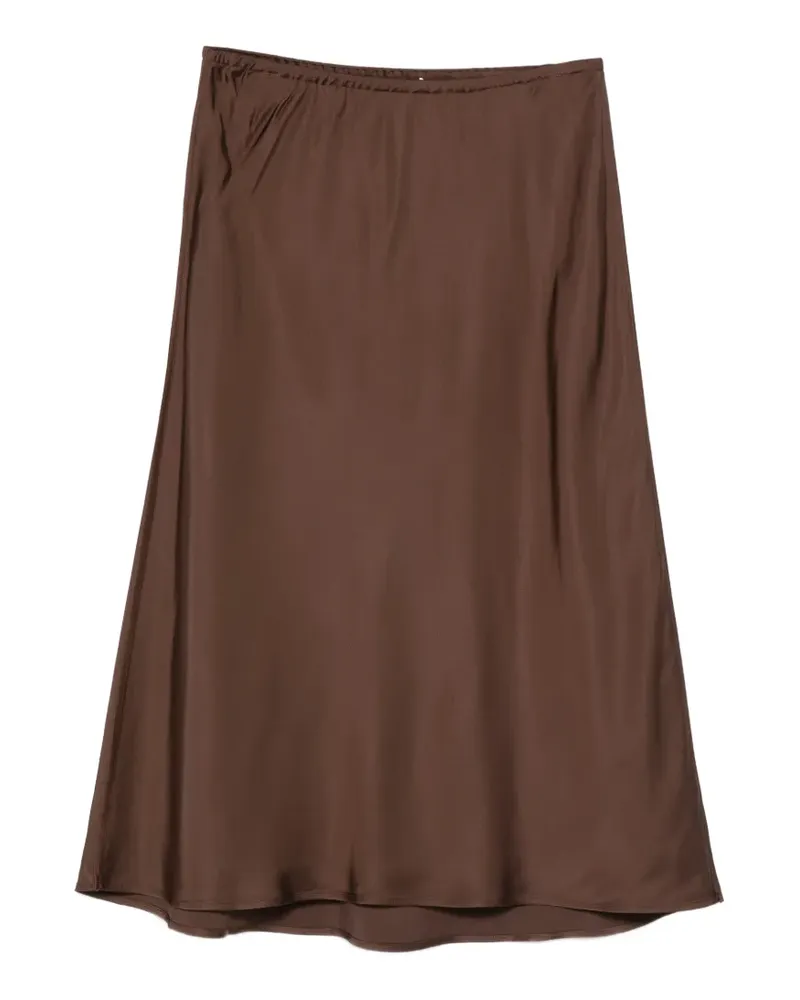 Vince elasticated-waistband midi skirt - Braun Braun